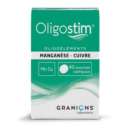 Oligostim manganese cuivre, 40 comprimés