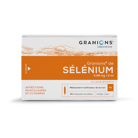 Granions selenium 0 mg96/2ml suspens buvable, 30 ampoules