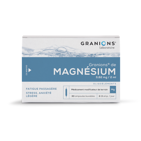 Granions magnesium 3 mg82/2ml sol buvab, 30 ampoules