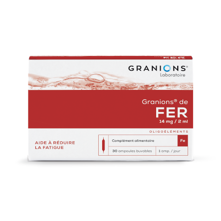 Granions fer solution buvable, 30 ampoules