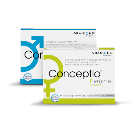 Conceptio femme  30 gélules - 30 capsules + conceptio homme  30 sachets - 90 capsules 