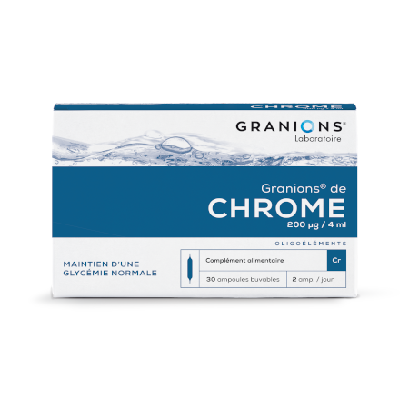 Granions chrome 200mcg solution buvable, 30 ampoules