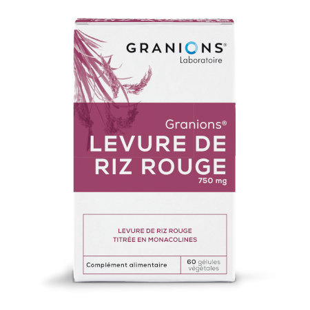 Granions levure riz rouge 750 mg, 60 gélules