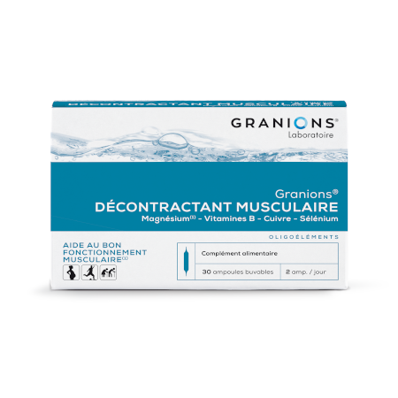 Granions decontractant musclaire buv, 30 ampoules