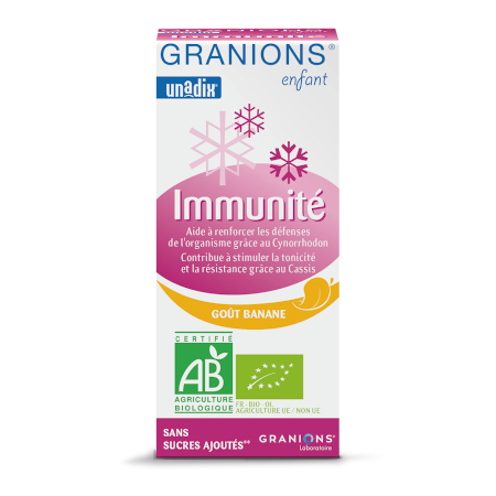 Granions enfant immunite sirop banane, 125 ml