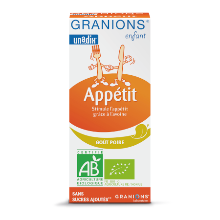 Granions enfant appetit sirop poire, 125 ml