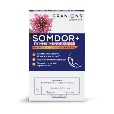 Granions sante somdor+ femme menopausee, 28 gélules