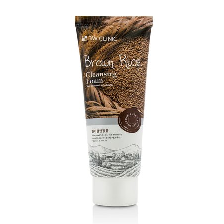 3W CLINIC BROWN RICE CLEANSING FOAM
