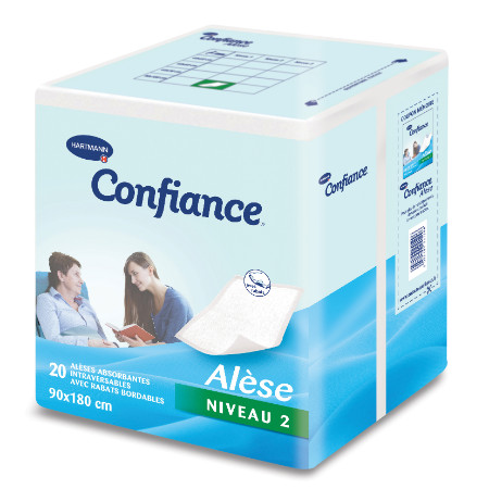 Confiance® Alèse bordable Niveau 2 – 90 x 180 cm
