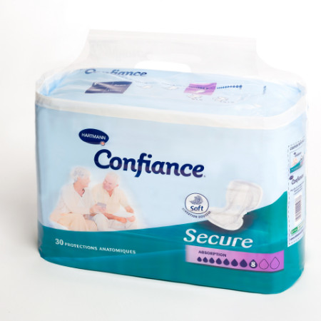 CONFIANCE SECURE Protection anatomique absorption 8 Gouttes Sach/30