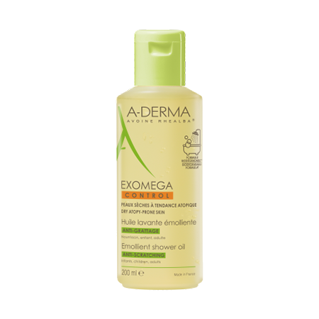 A-Derma Exomega Control Huile Lavante Émolliente, 200 ml