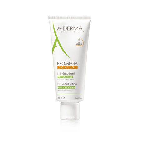 A-Derma Exomega Control Lait Émollient Anti-Grattage, 200 ml