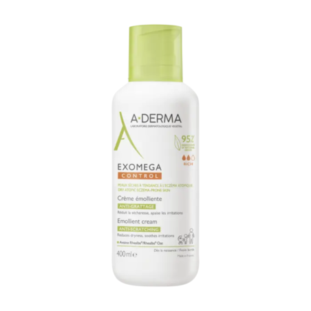 A-Derma Exomega Crème émolliente Anti-Grattage, 400ml