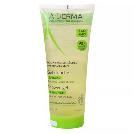 A-Derma Gel Douche Surgras, 200 ml