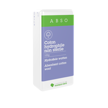 ABSO Coton hydrophile, sachet de 100g