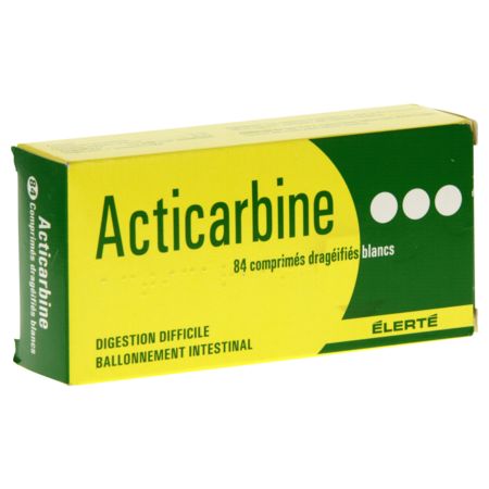 Acticarbine, 84 comprimés enrobés