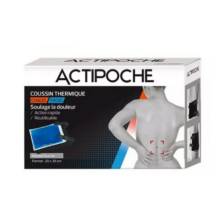 Actipoche Coussin Thermique Chaud Froix Gel, 20 x 30 cm