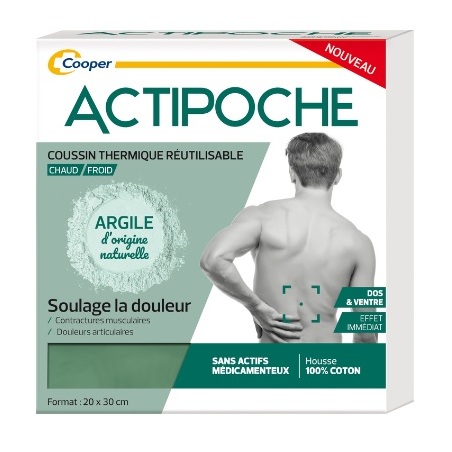 Actipoche Coussin thermique réutilisable Dos et Ventre