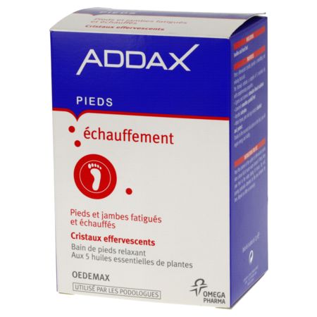 Addax cristaux effervescents pour bain de pieds - 8 sachets de 12g