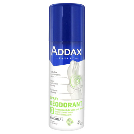 Addax spray déodorant zirconal - 125 ml