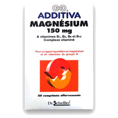 Additiva Magnésium 150 mg Vitamine B, 20 Comprimés