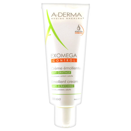 Aderma exomega control crème émolliente anti-grattage 200 ml