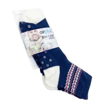AirPlus Chaussettes Aloe Cabin Homme Tribal Marine, Taille 41-46