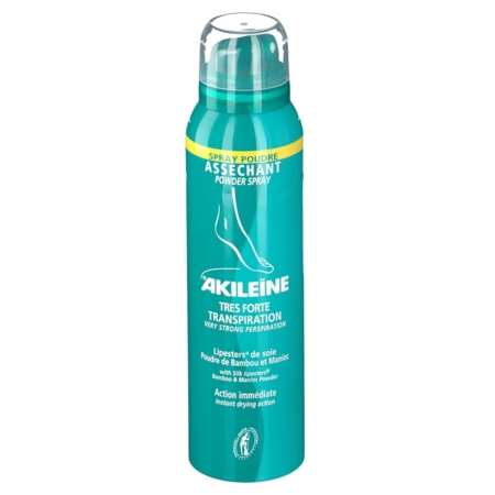 Akileine soin vert spray poudre assechant, spray de 150 ml