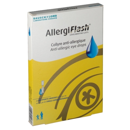 Allergiflash 0,05 %, 10 flacons unidoses de 0,3 ml de collyre