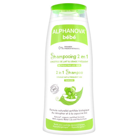 Alphanova bebe shampoing tres doux bio, 200 ml