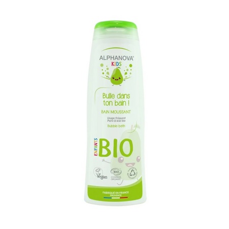 Alphanova Kids Bulle dans ton bain Bain moussant Poire, 250 ml