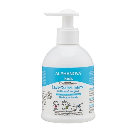 Alphanova Kids Lave-toi les mains ! Gel lavant surgras, 300 ml