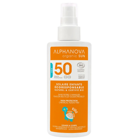 Alphanova Sun Spray haute protection SPF50 kids bio, 125 g