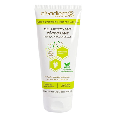 Alvadiem Gel Nettoyant Déodorant Pieds & Aisselles, 200 ml