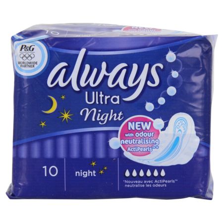 Always ultra serviette periodique nuit 10