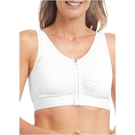 Amoena Soutien-gorge Emilia Zip Blanc, Taille 125/130