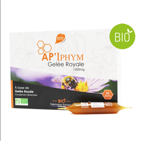 AP'Iphym Gelée Royale 1500 mg, 20 Ampoules