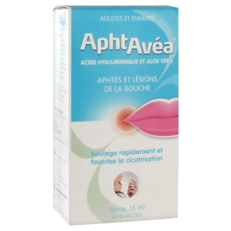 Aphtavea spray sans alcool, spray de 15 ml