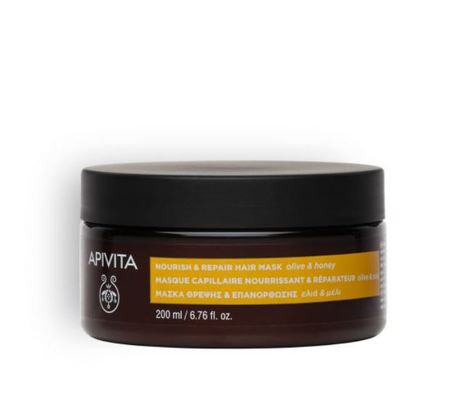 Apivita Masque Capillaire Nourrissant et Réparateur, 200ml