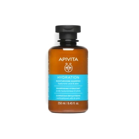 Apivita Shampoing Hydratant Acide Hyaluronique et Aloe, 250 ml