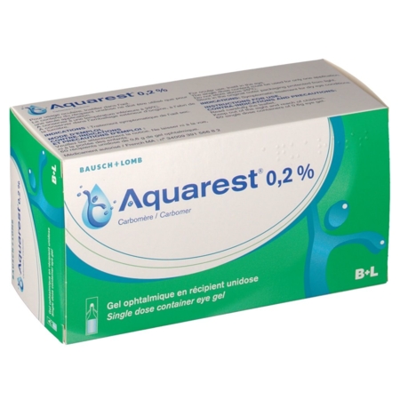 Aquarest 0,2 %, 60 unidoses de gel ophtalmique