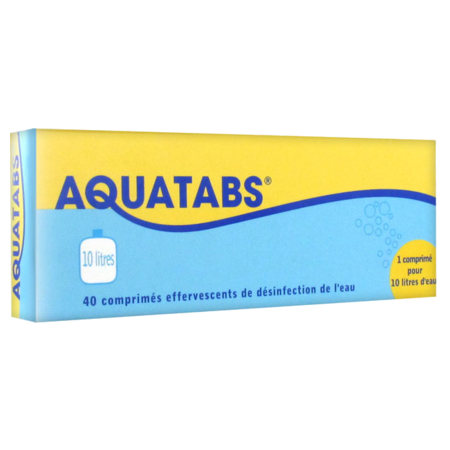 Aquatabs 10 litres comprime effervescent 40