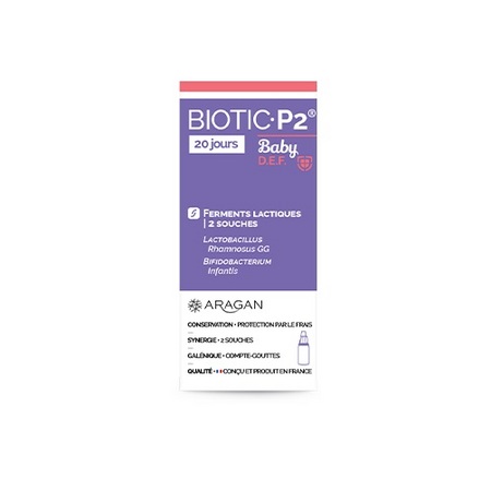 Aragan Biotic P2 Baby ferment lactique, 7,6 g