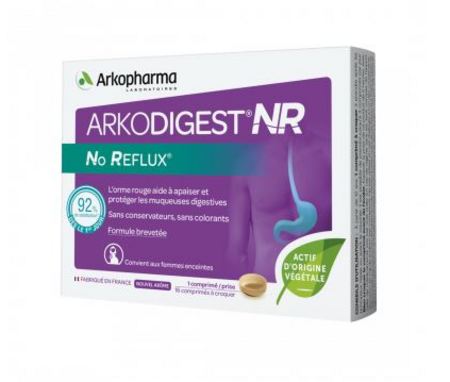 Arkopharm Arkodigest NR No Reflux Menthe, 16 Comprimés