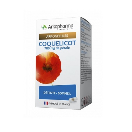 Arkopharma arkogélules coquelicot, 45 gélules