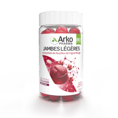 Arkopharma Vigne Rouge Jambes Légères, 60 gummies