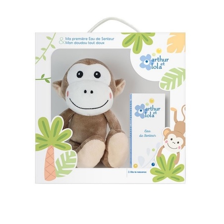 Arthur et Lola Coffret peluche Singe et eau de senteur