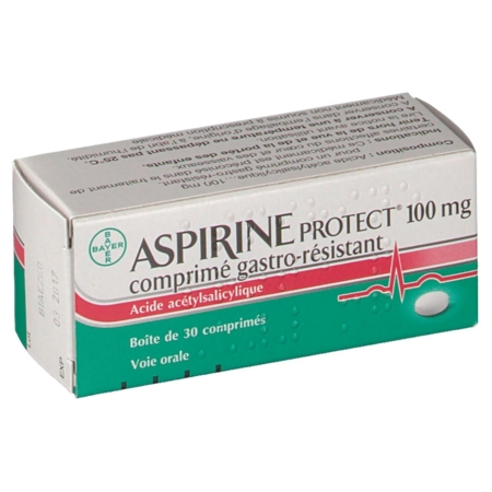 Aspirine protect 100 mg, 30 comprimés gastrorésistants
