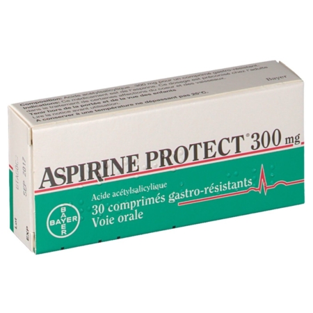 Aspirine protect 300 mg, 30 comprimés gastro-résistants