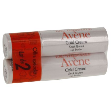 Avène Cold Cream Sticks à Lèvres, 2 x 4g